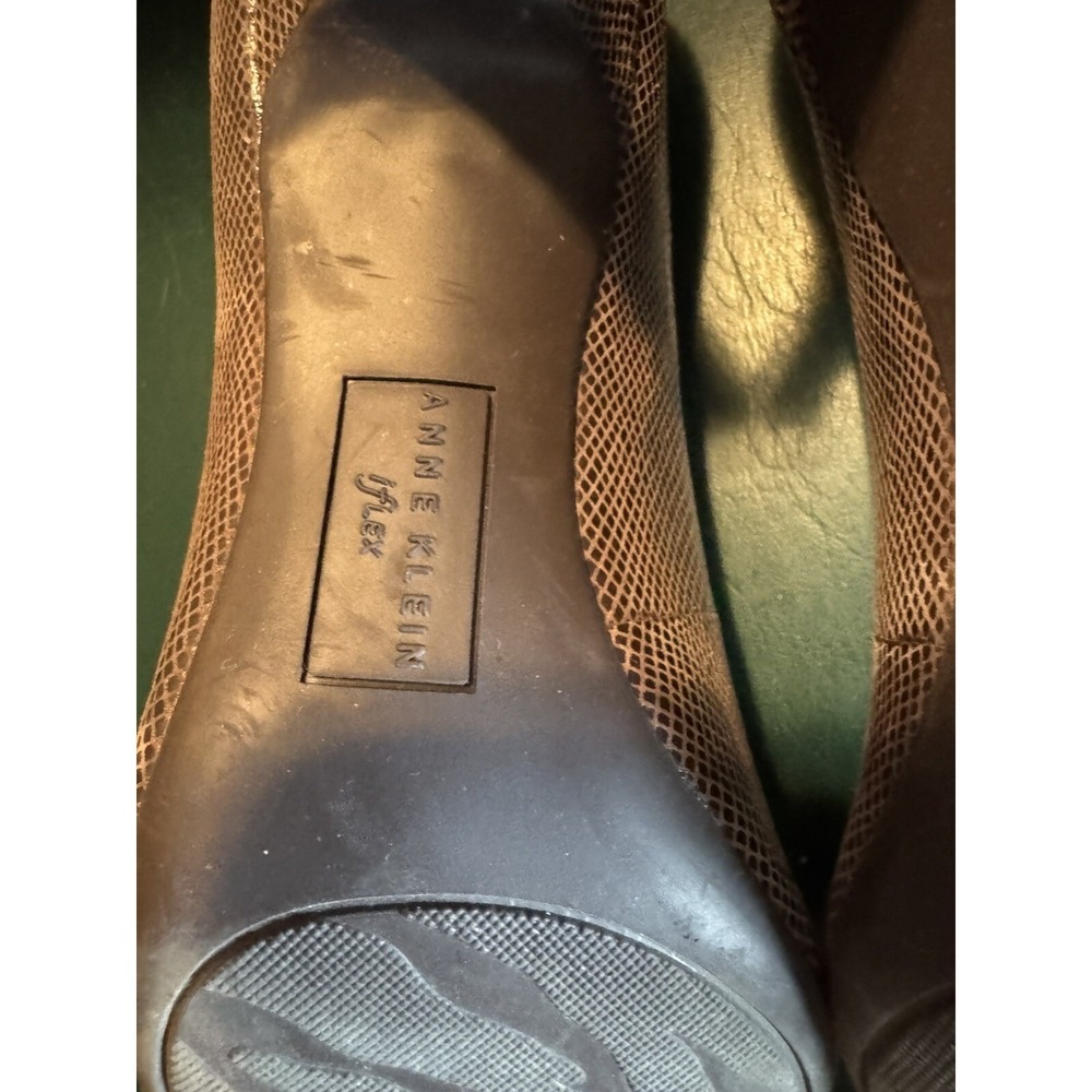 Anne Klein Akisana flex Faux Snakeskin Leather Heels Pump Size 7.5 - Picture 8 of 9